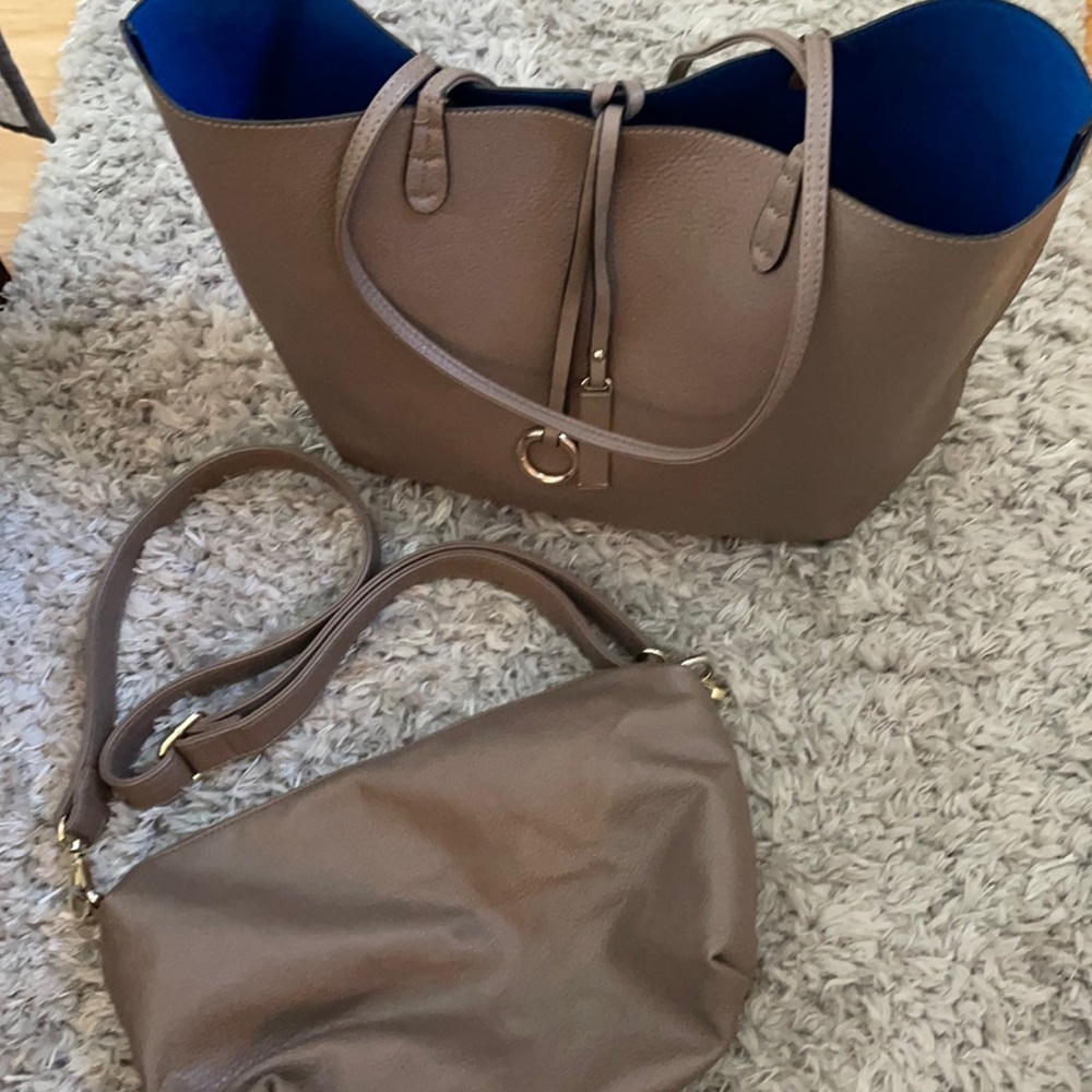 Vegan leather bag duo! Two for one!